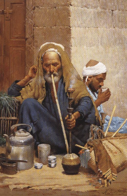 Nicola Forcella The Hookah china oil painting image